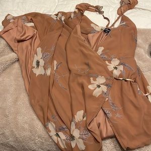 Lulus Floral Wrap dress